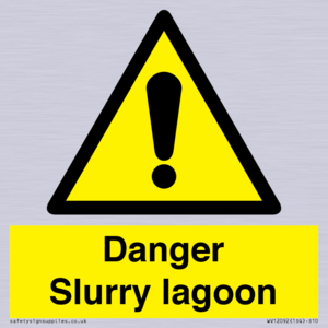 Danger Slurry lagoon
